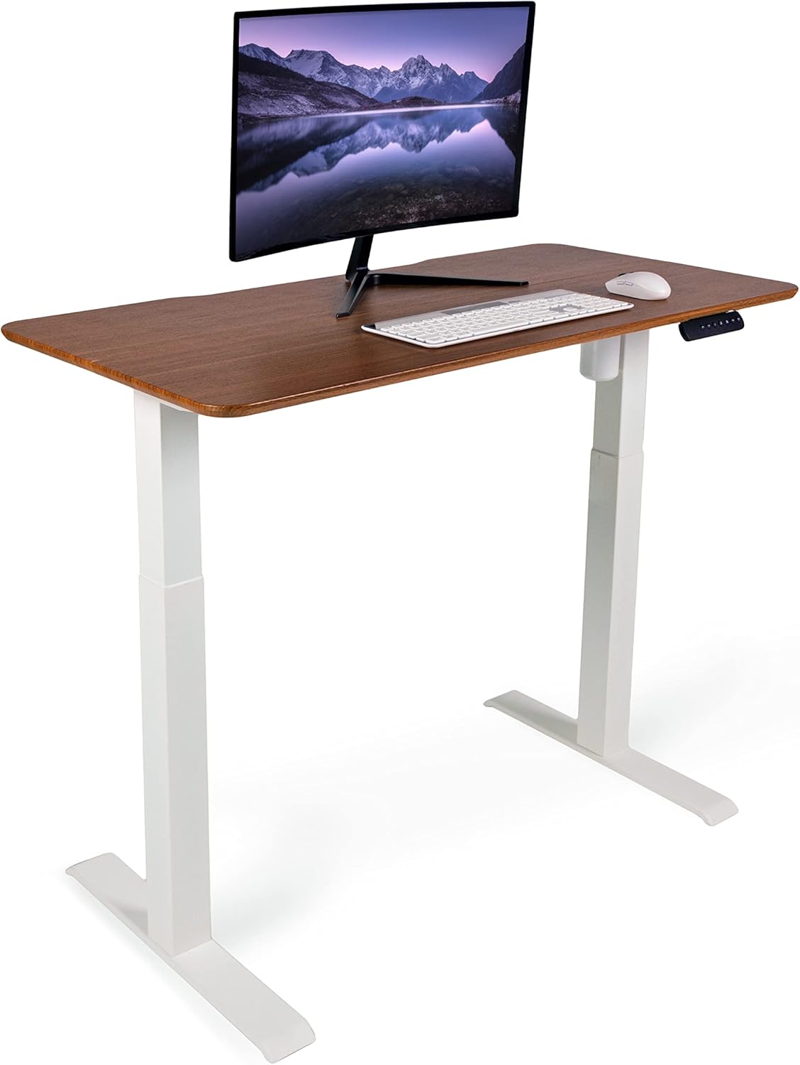 Electric Standing Desk 48" x 24" Height Adjustable Sit to Stand Desk Black I25763