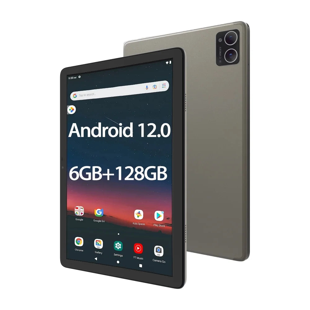 10.1 Inch Android 12.0 WiFi Tablet 6GB RAM 128GB Grey X612