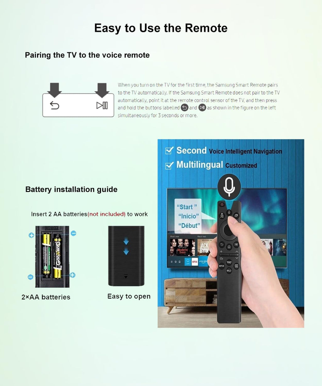 Voice Remote Control for QLED Smart TV F524327