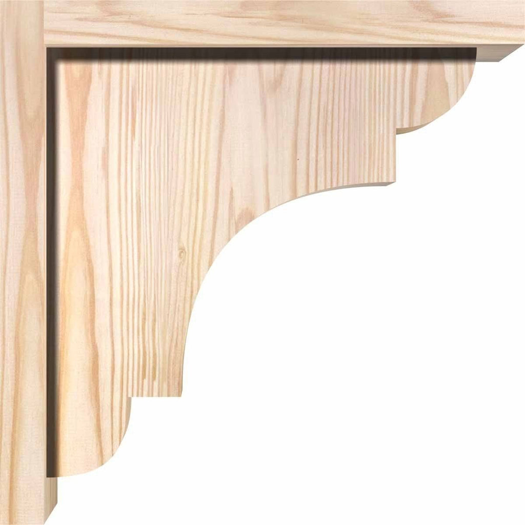 New Brighton Smooth Corbel with Backplate, Douglas Fir L40613