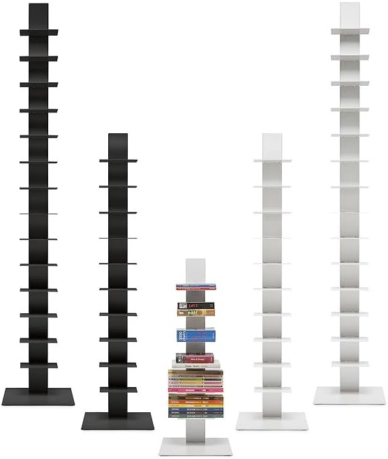 White 14 Shelves Bookcase J937124