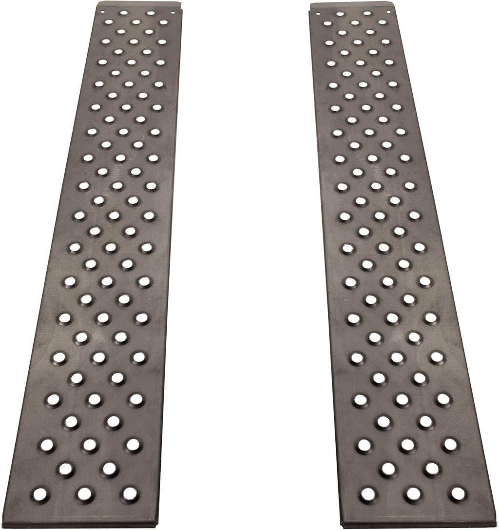 Heavy Duty 10ga Steel Trailer Loading Ramps, 2500lb Capacity (1-Pack) A31037