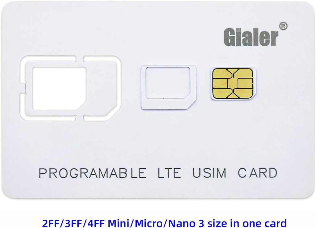 SIM Card Tools & Accessories Kit with 1 SIM Card Reader + 5pcs Programmable USIM Cards + 1 Adapter Kit M348387