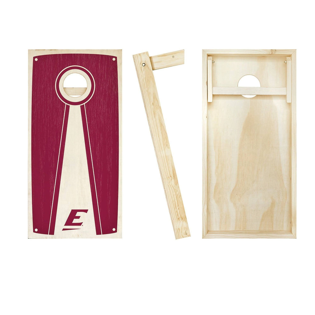 Stained Pyramid Cornhole Board Set with 8 Team Logo Bags S52832