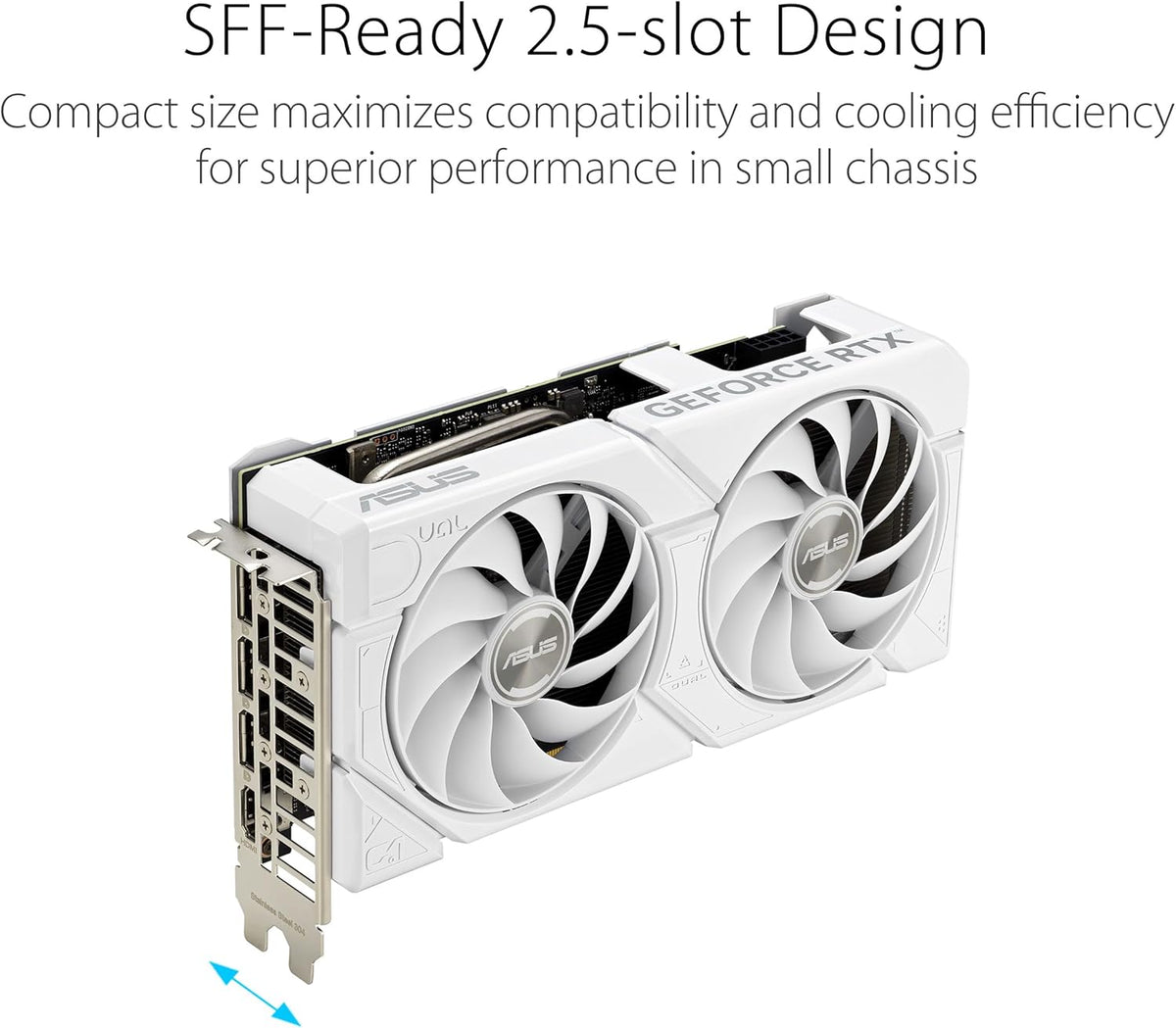 White GeForce RTX 4070 Super 12GB GDDR6X Graphics Card A54850