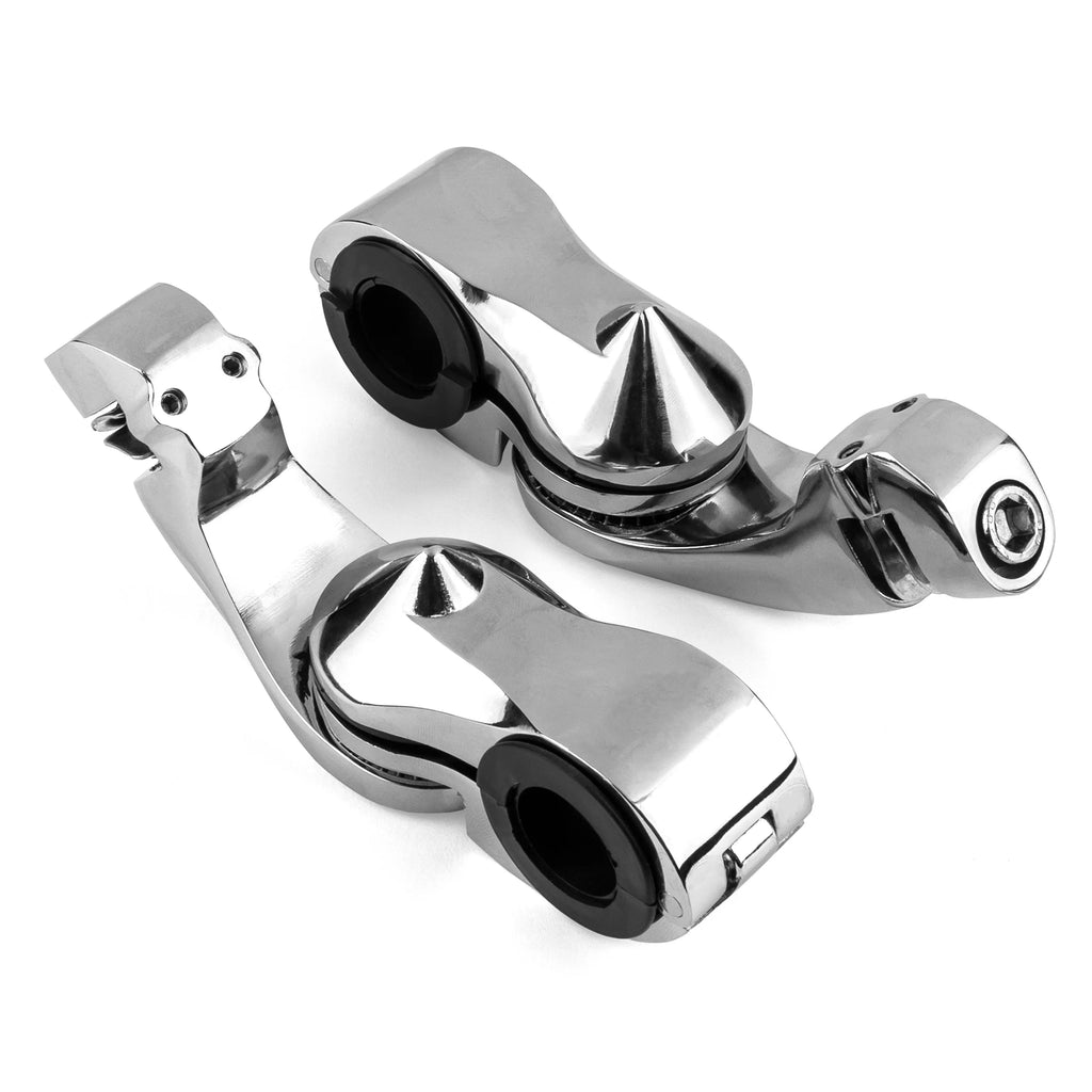 Chrome Angled Adjustable Highway Foot Peg Mounting Kit, 1 Pair Q47882