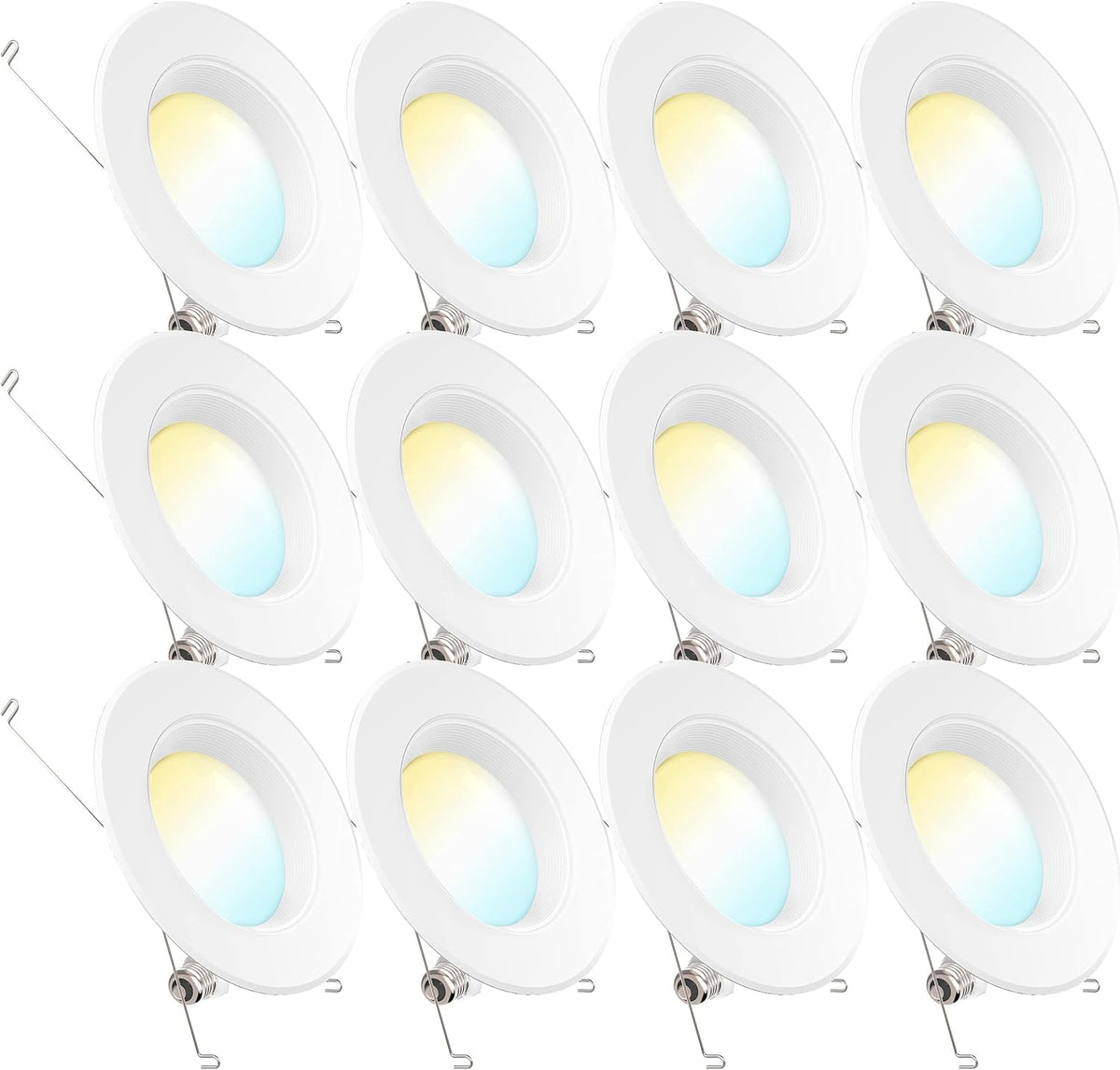 12 Pack 5/6 Inch LED Recessed Lighting Retrofit Conversion Kit S9874
