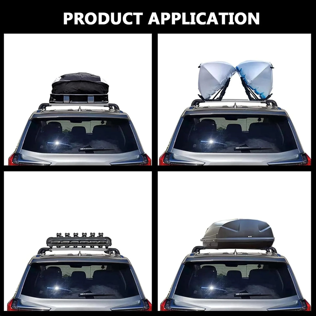 Black Lockable Roof Rack Crossbars Y23883