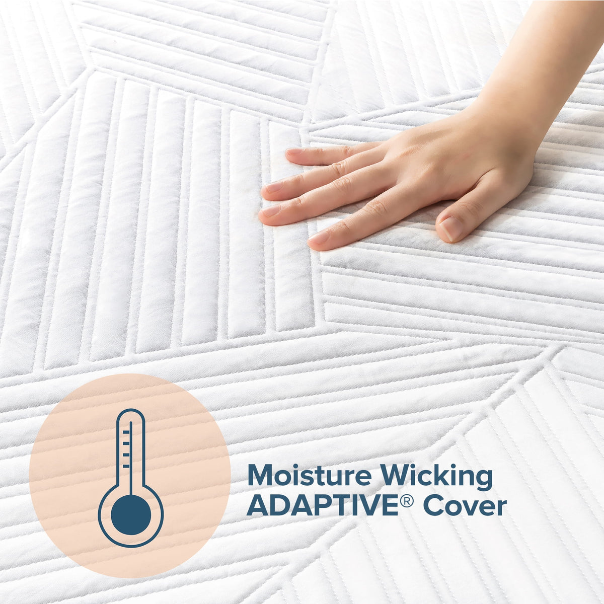 Queen Copper Memory Foam Pocket Spring Hybrid Mattress T2436