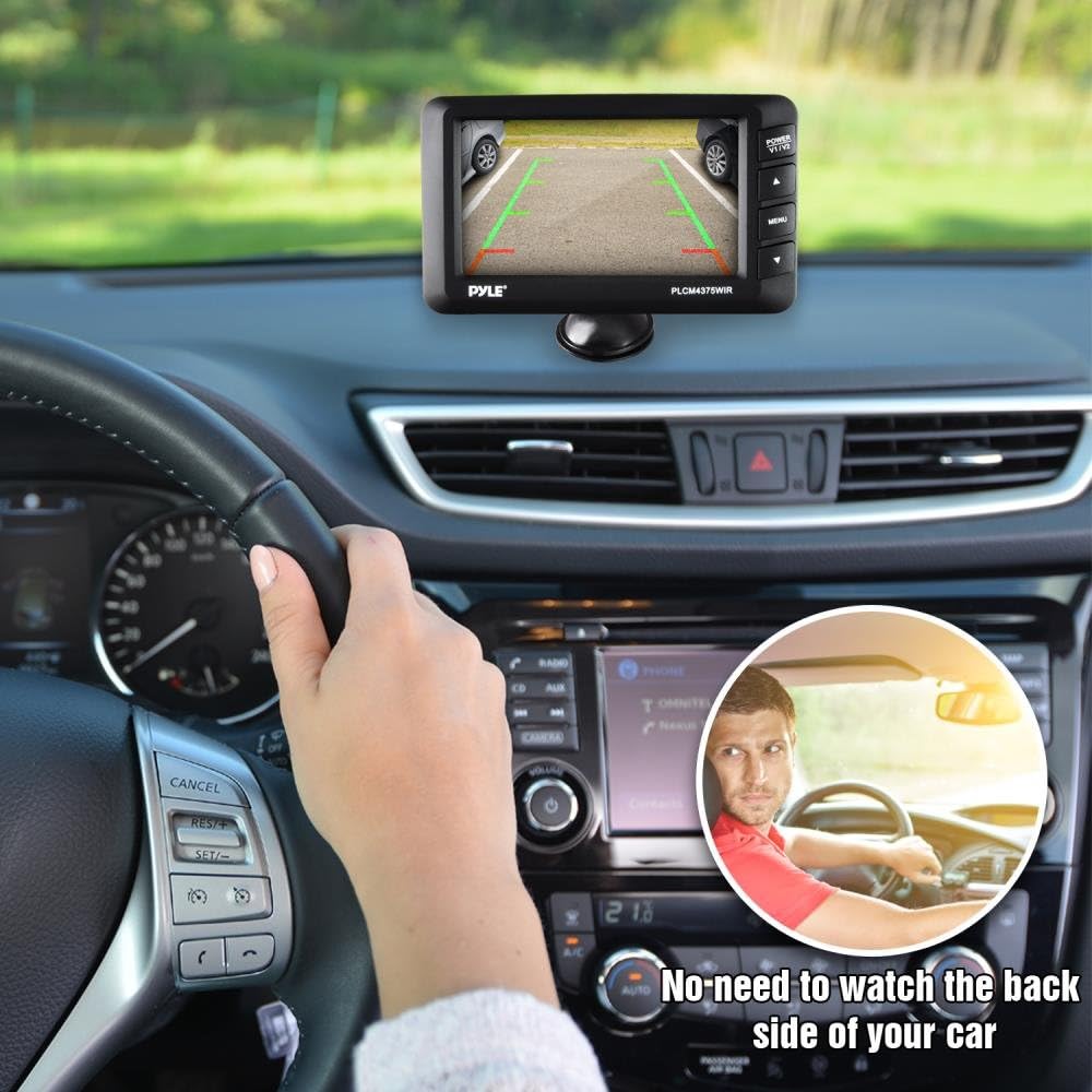 4.3” LCD Monitor Wireless Backup Camera with Night Vision LEDs P766