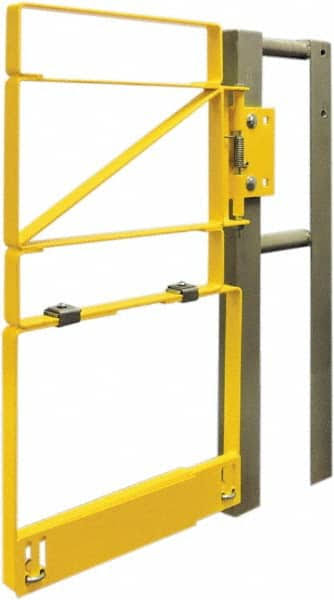 Carbon Steel Yellow Powder Coat Clamp-On Self-Closing Safety Gate E131