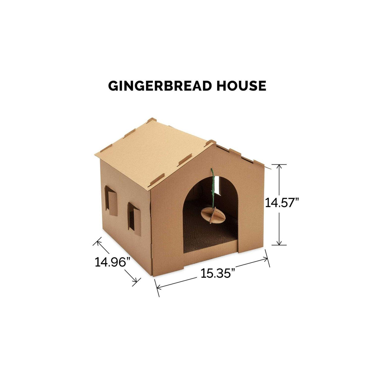Corrugated Cat Scratcher House with Catnip Z37794