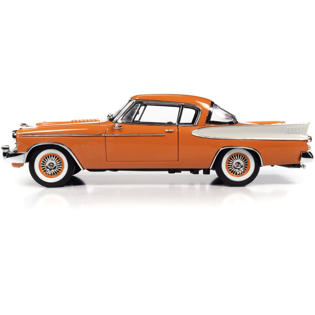 Coppertone Orange and White 1/18 Diecast Model Car V108134