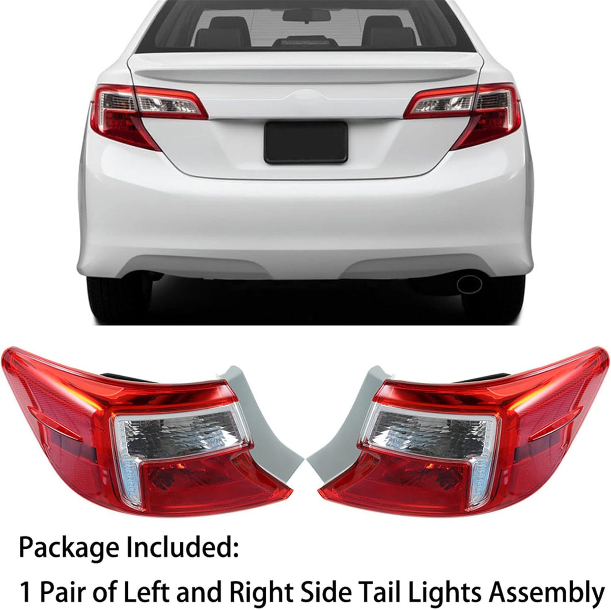 Halogen Rear Brake Tail Light Assembly Driver Left Side & Passenger Right Side M5580