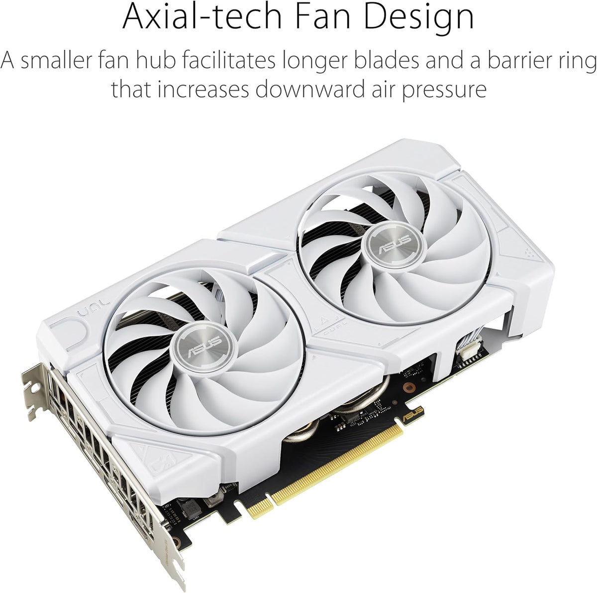 White GeForce RTX 4070 Super 12GB GDDR6X Graphics Card A54850
