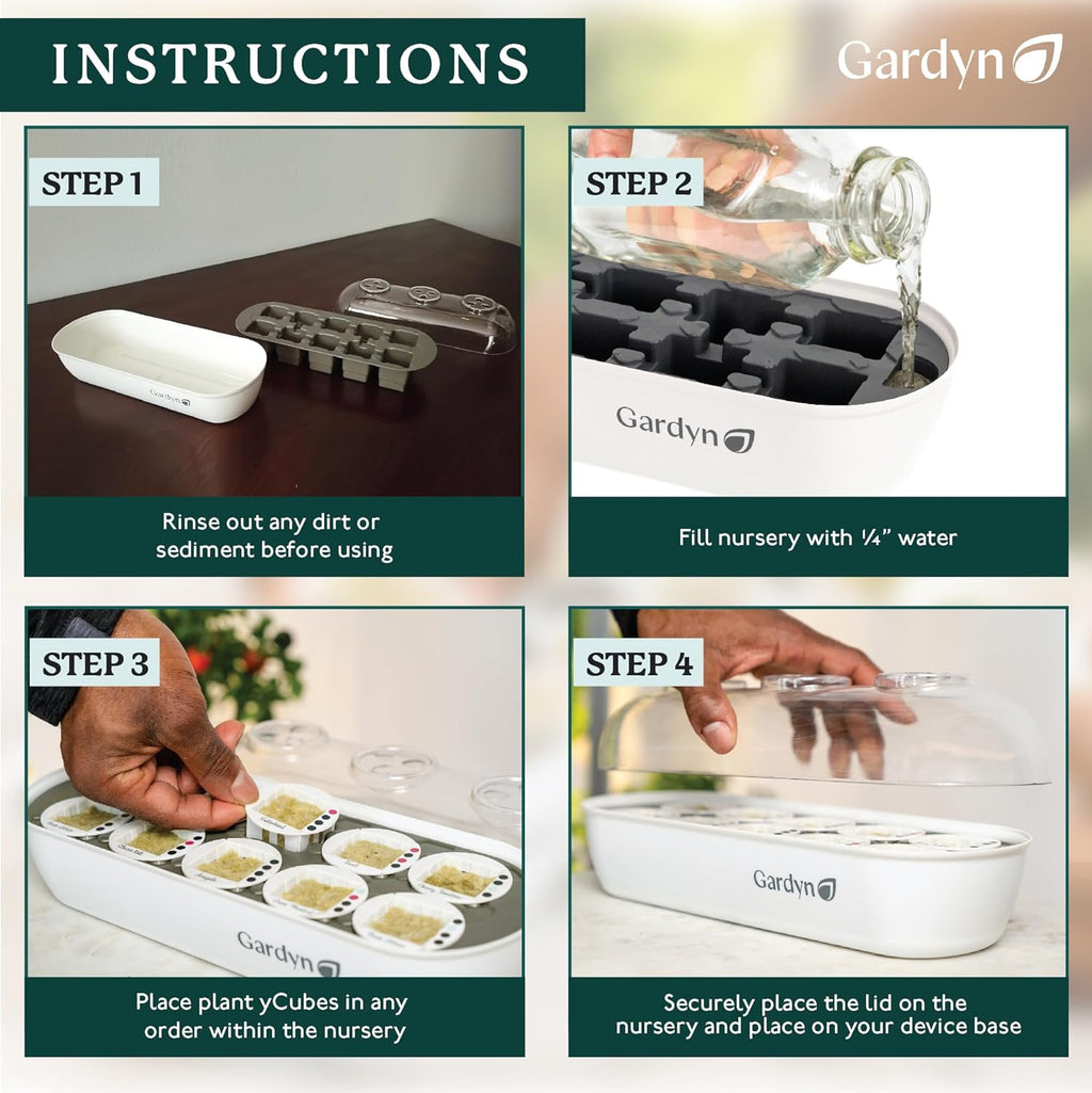 Indoor Garden Seed Starter Tray for Hydroponic Growing Systems O27503