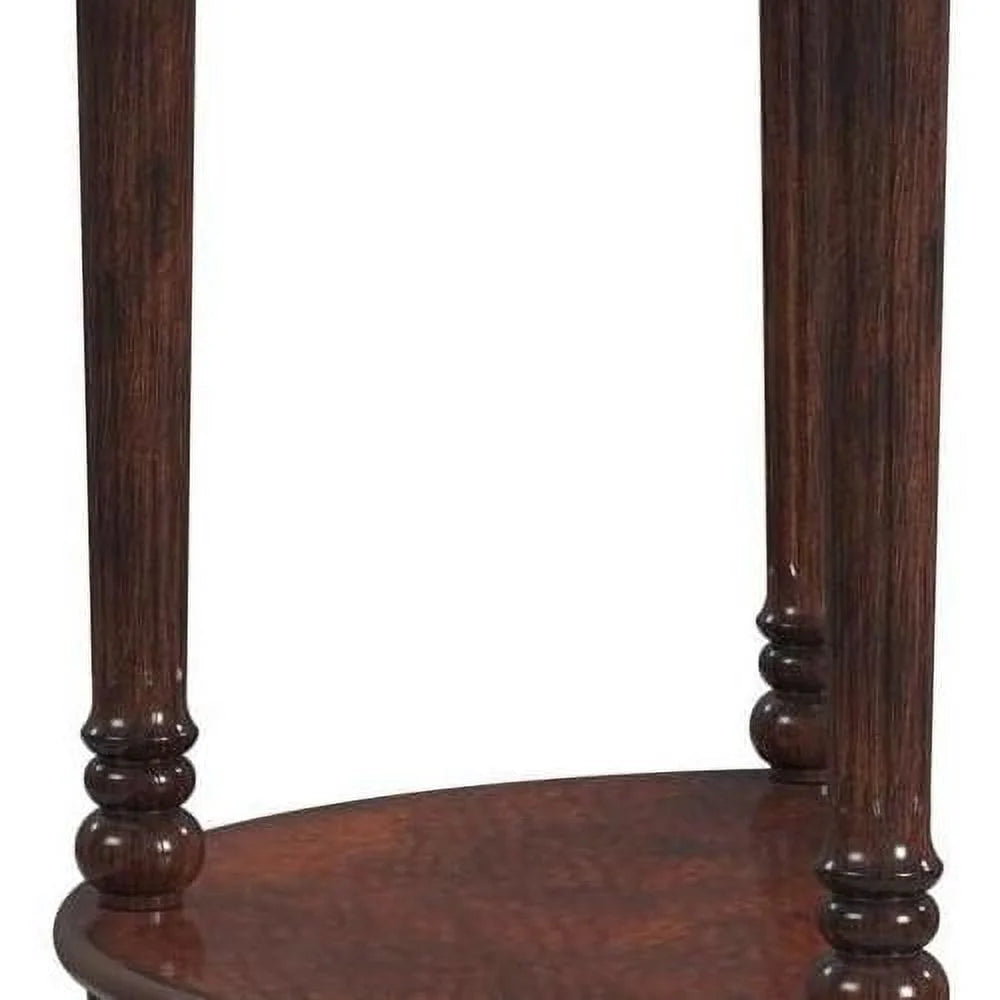 Cherry Brown Demilune Console Table C421