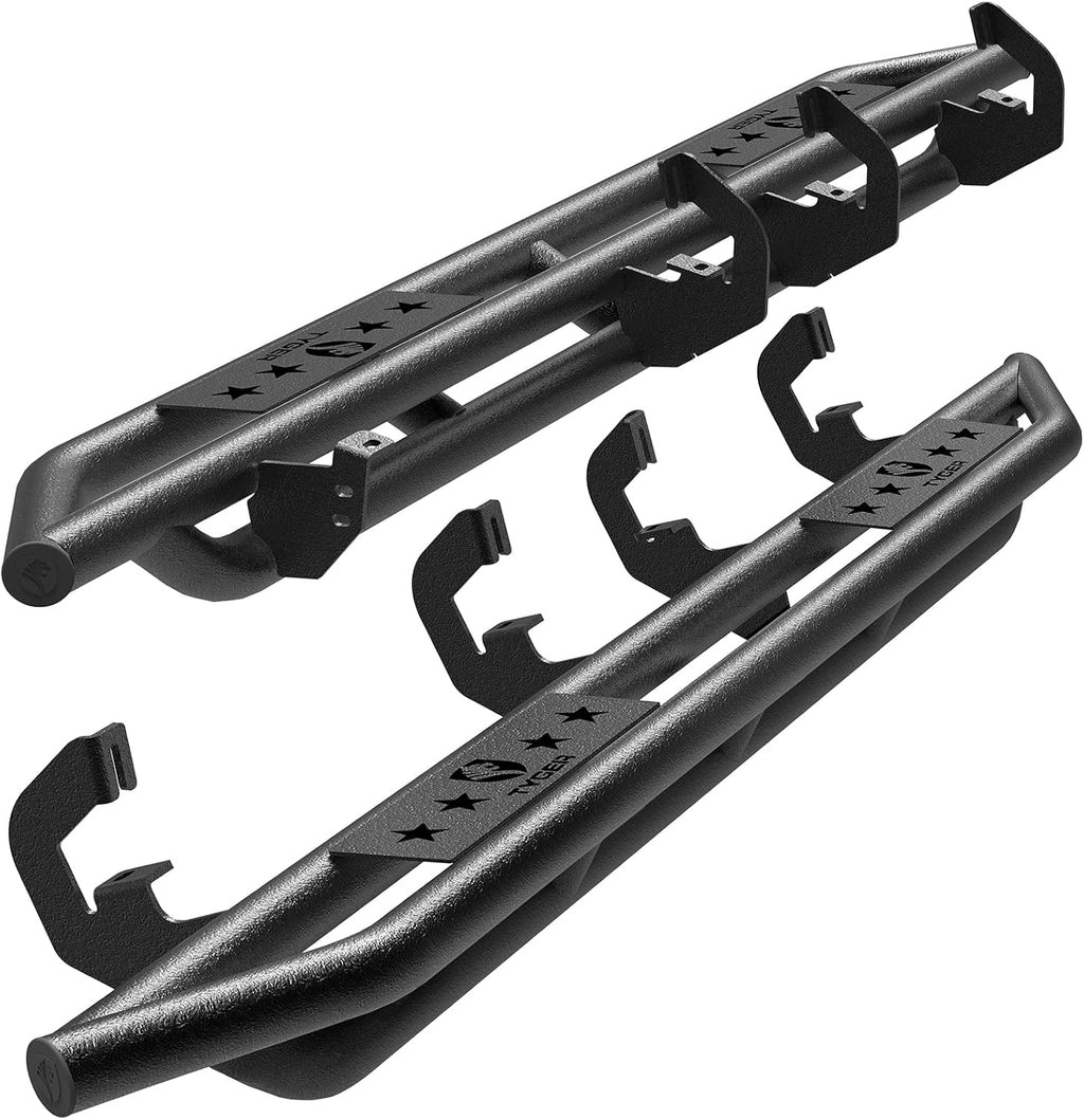 Textured Black Side Step Nerf Bars Running Boards F68639