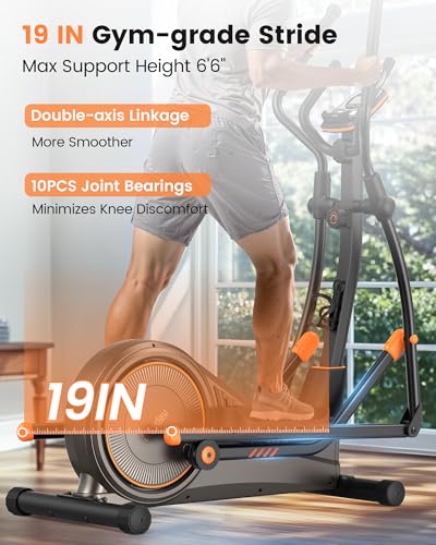 Magnetic Elliptical Trainer with 16 Resistance Levels Y45342