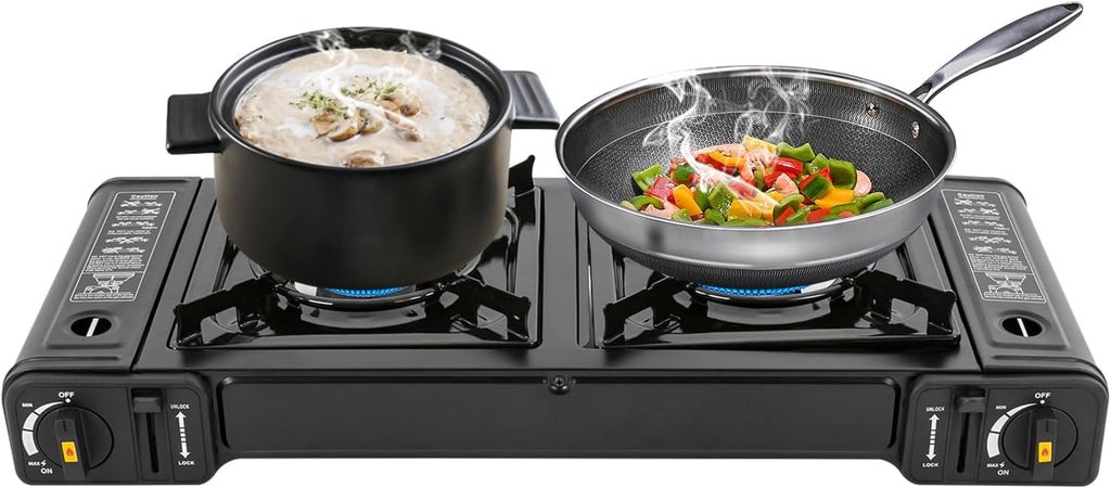 2-Burner Portable Gas Camping Stove R5037