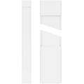 Plain PVC Pilaster with Standard Capital & Base (Pair) H863512