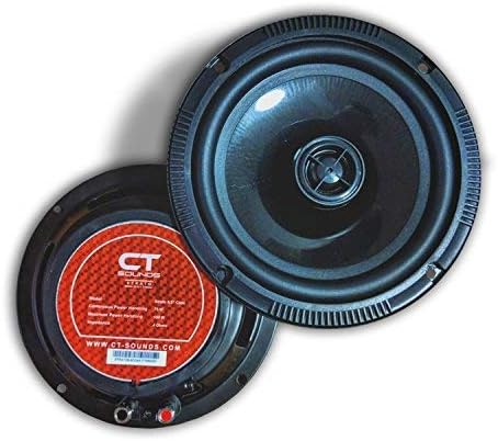 6.5” 240 Watt 2-Way Weatherproof Coaxial Car Speakers, Pair E654