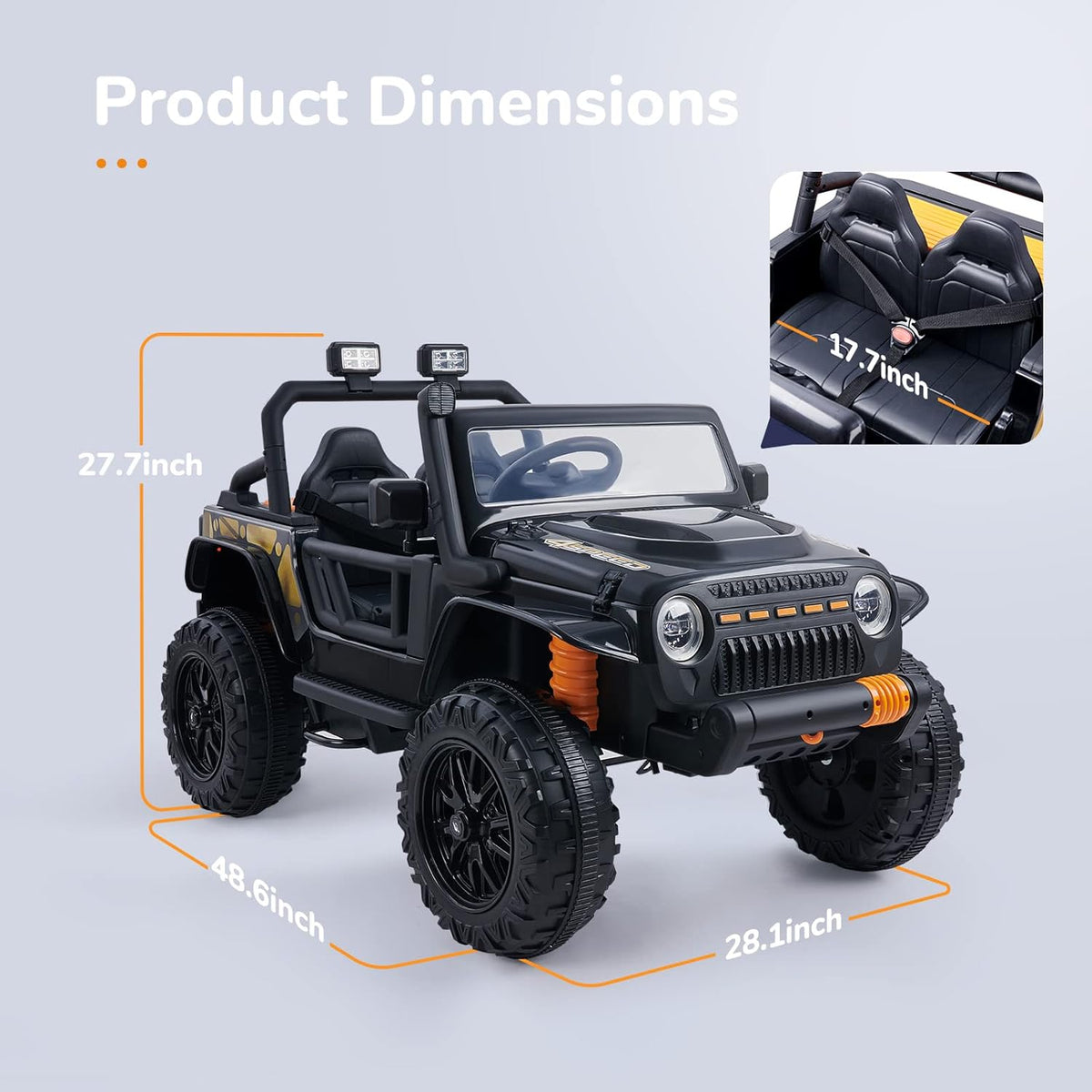 12V Electric Ride On Truck with Parental Remote Control B91021