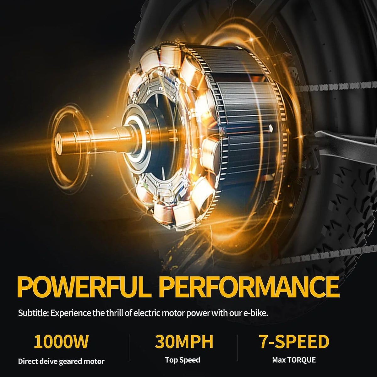 20 Fat Tire 1000W Electric Bike with 48V/20Ah Battery V535
