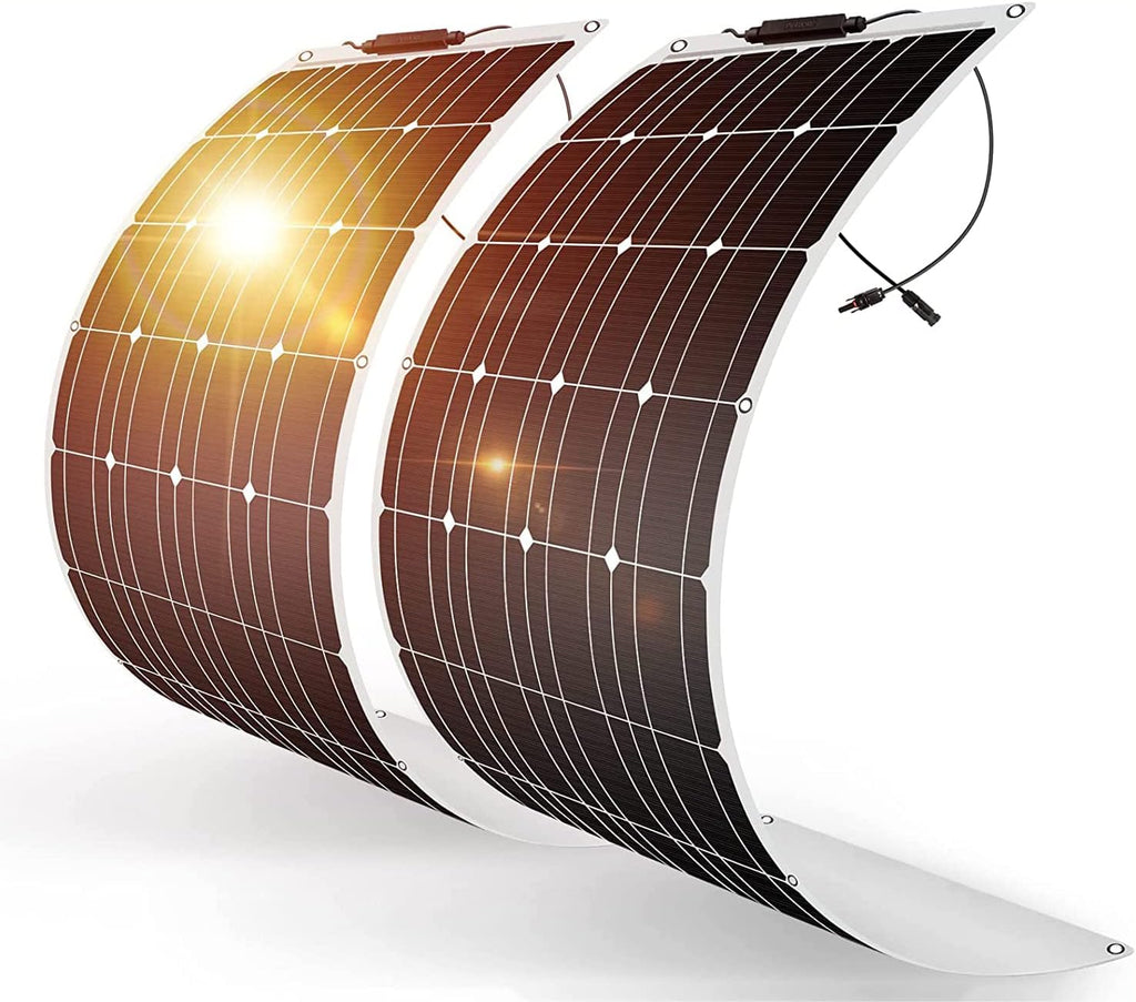 200W Monocrystalline Semi-Flexible Solar Panel Kit Q442883