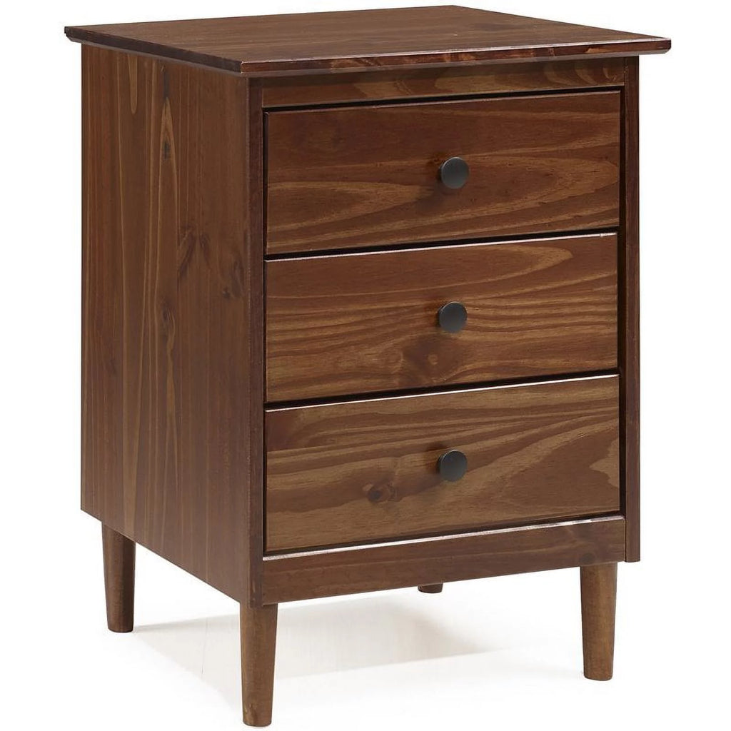 3 Drawer Solid Wood Nightstand D438