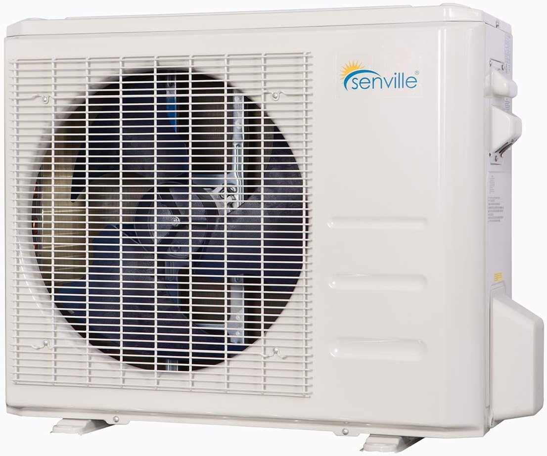 12,000 BTU Floor Console Mini Split AC/Heating System, White Q916