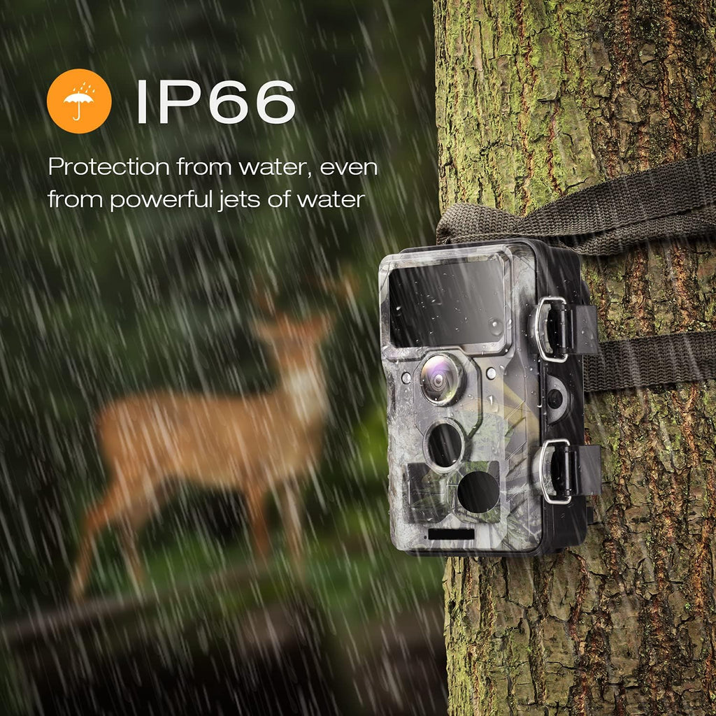 20MP 1296P Night Vision Motion Activated Waterproof IP66 Trail Camera Y94688