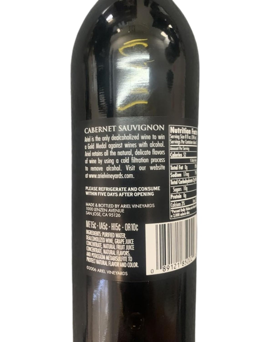 Cabernet Sauvignon Wine 750ML 2 PACK 25.4 oz Dealcoholized Red Oak Aged Z367
