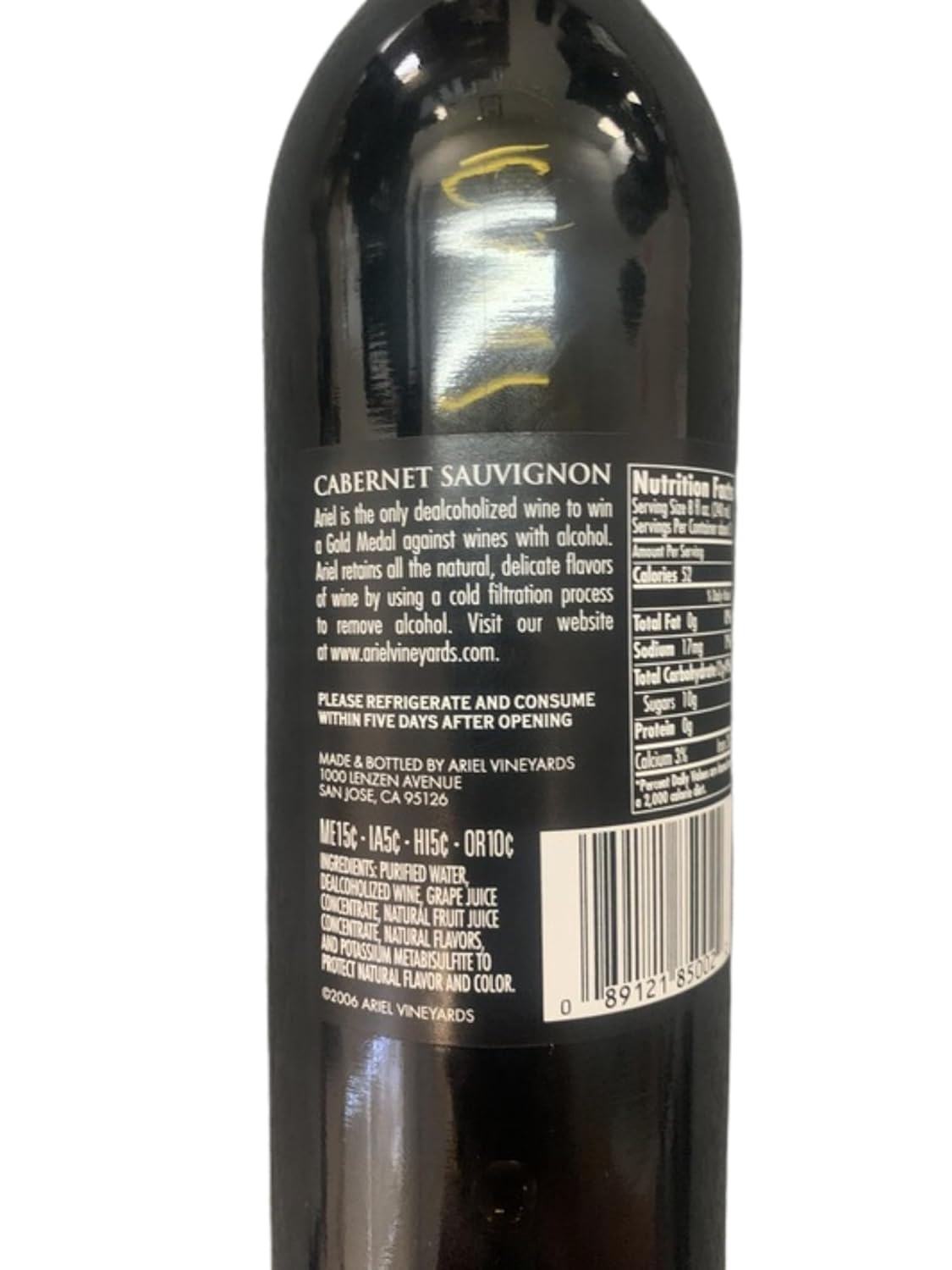 Cabernet Sauvignon Wine 750ML 2 PACK 25.4 oz Dealcoholized Red Oak Aged Z367
