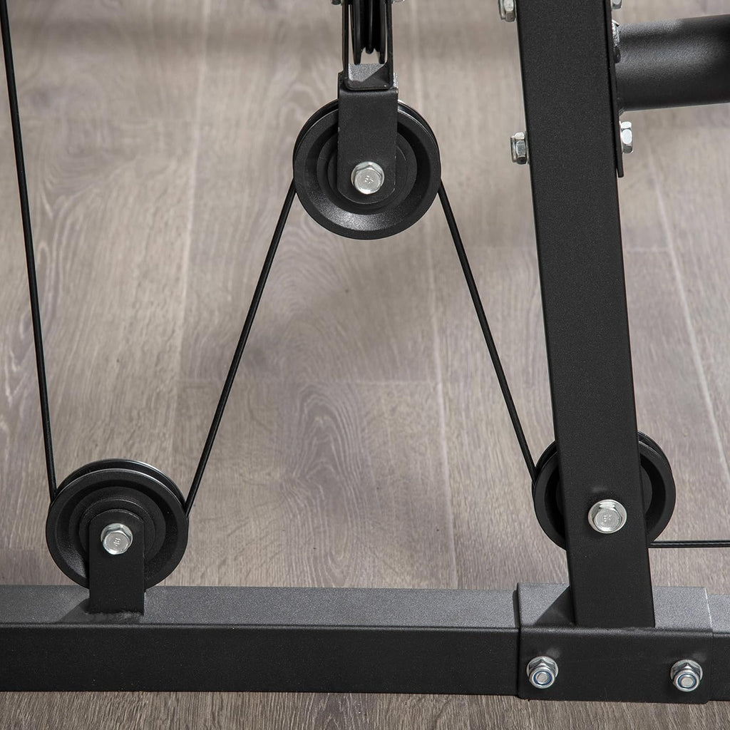 Multifunction Workout Station with 100Lbs Weight Stack B472819