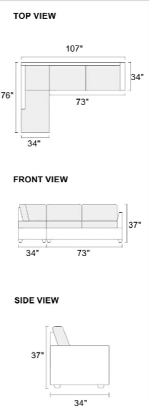 Red Velvet Sectional Sofa Y56783