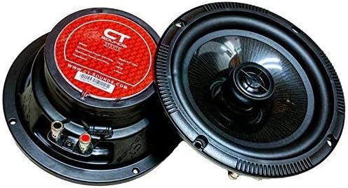 6.5” 240 Watt 2-Way Weatherproof Coaxial Car Speakers, Pair E654