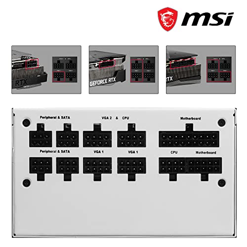 White 850W Full Modular ATX Power Supply Q7029