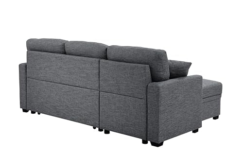 Oversized Corduroy U-Shaped Sectional Sofa with Chaise Lounge and 7 Toss Pillows L469898