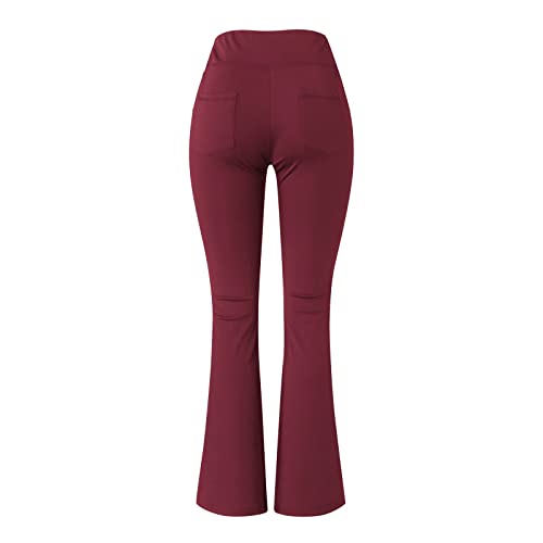 High Waisted Bootcut Yoga Leggings with Pockets R43071
