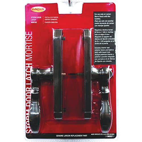 Brushed Nickel Storm Door Mortise Handle Set F23002