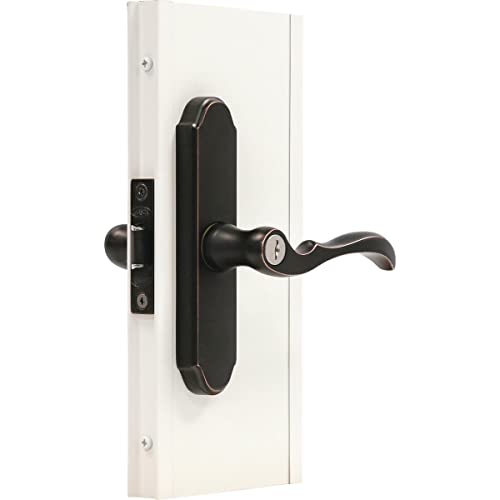 Brushed Nickel Storm Door Mortise Handle Set F23002