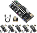 PCIE Riser with 6PIN SATA Power Cable and 60cm USB 3.0 Cable, 6 Pack P32883