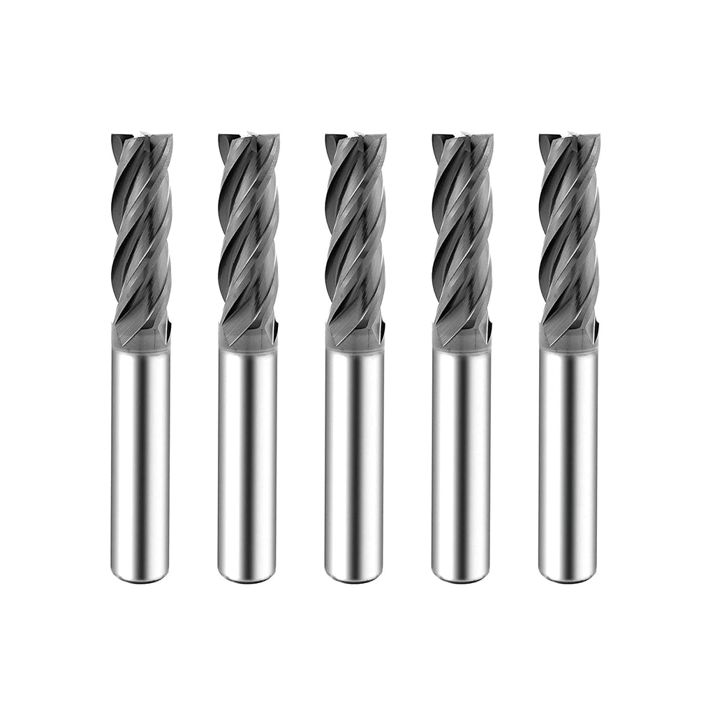 Carbide Square End Mill 4 Flute 5/16 5 Pieces G329