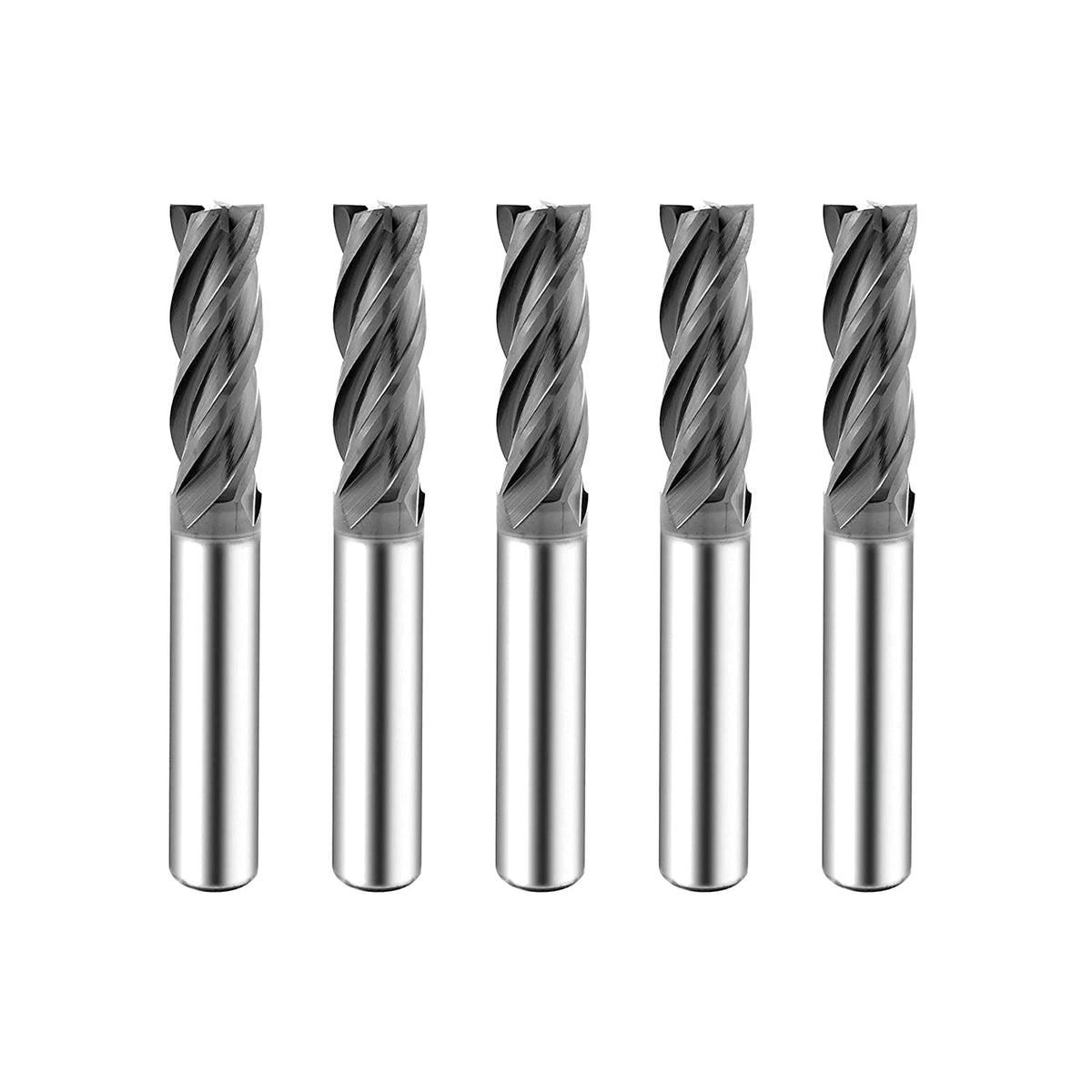 Carbide Square End Mill 4 Flute 5/16 5 Pieces G329