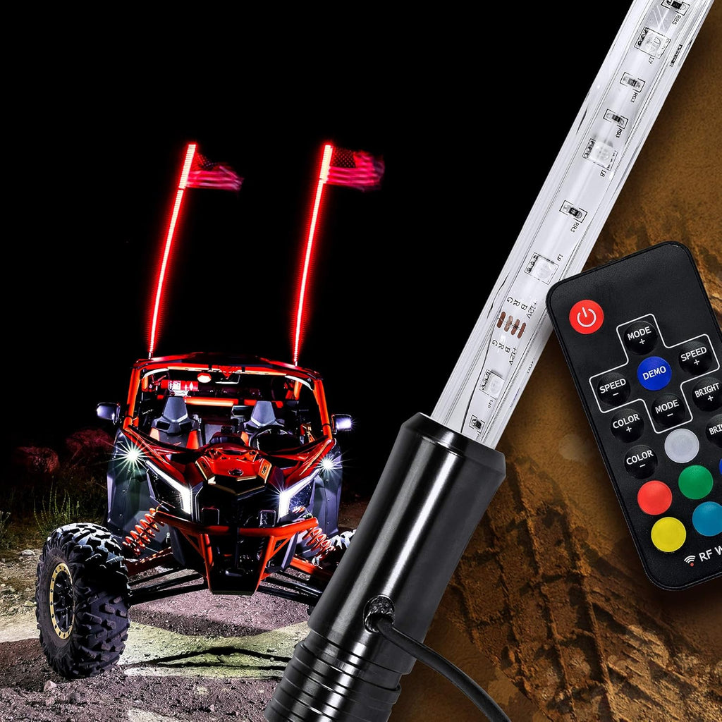 5ft LED Whip Light with RF Wireless Remote S982