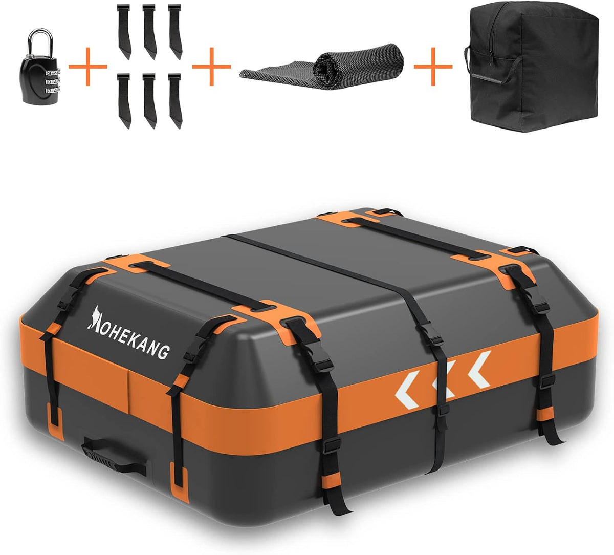 15 Cubic Feet Waterproof Reflective Car Roof Bag W622582