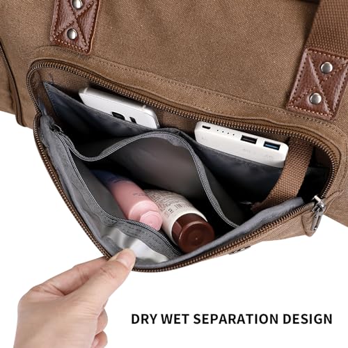 Canvas Weekender Travel Bag U24986