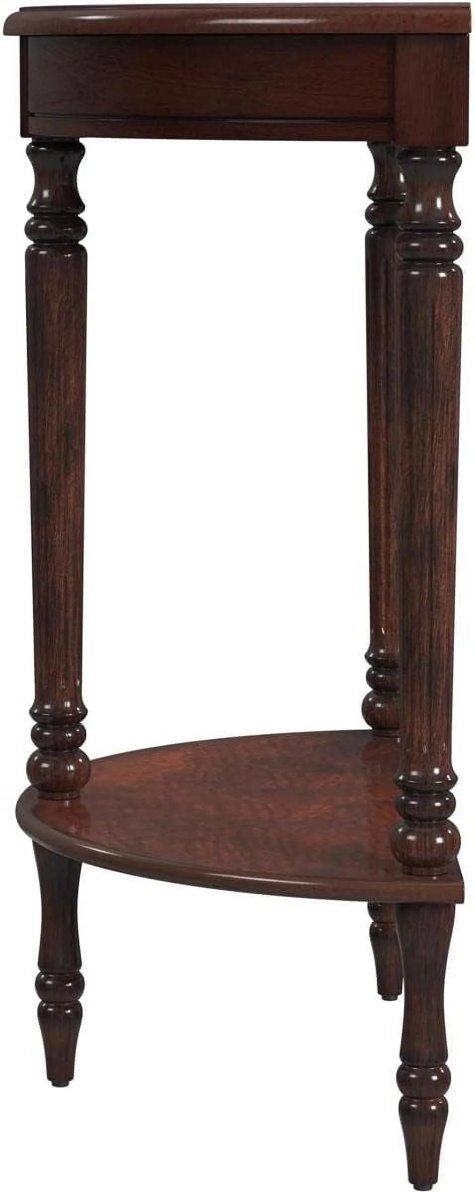Cherry Brown Demilune Console Table C421