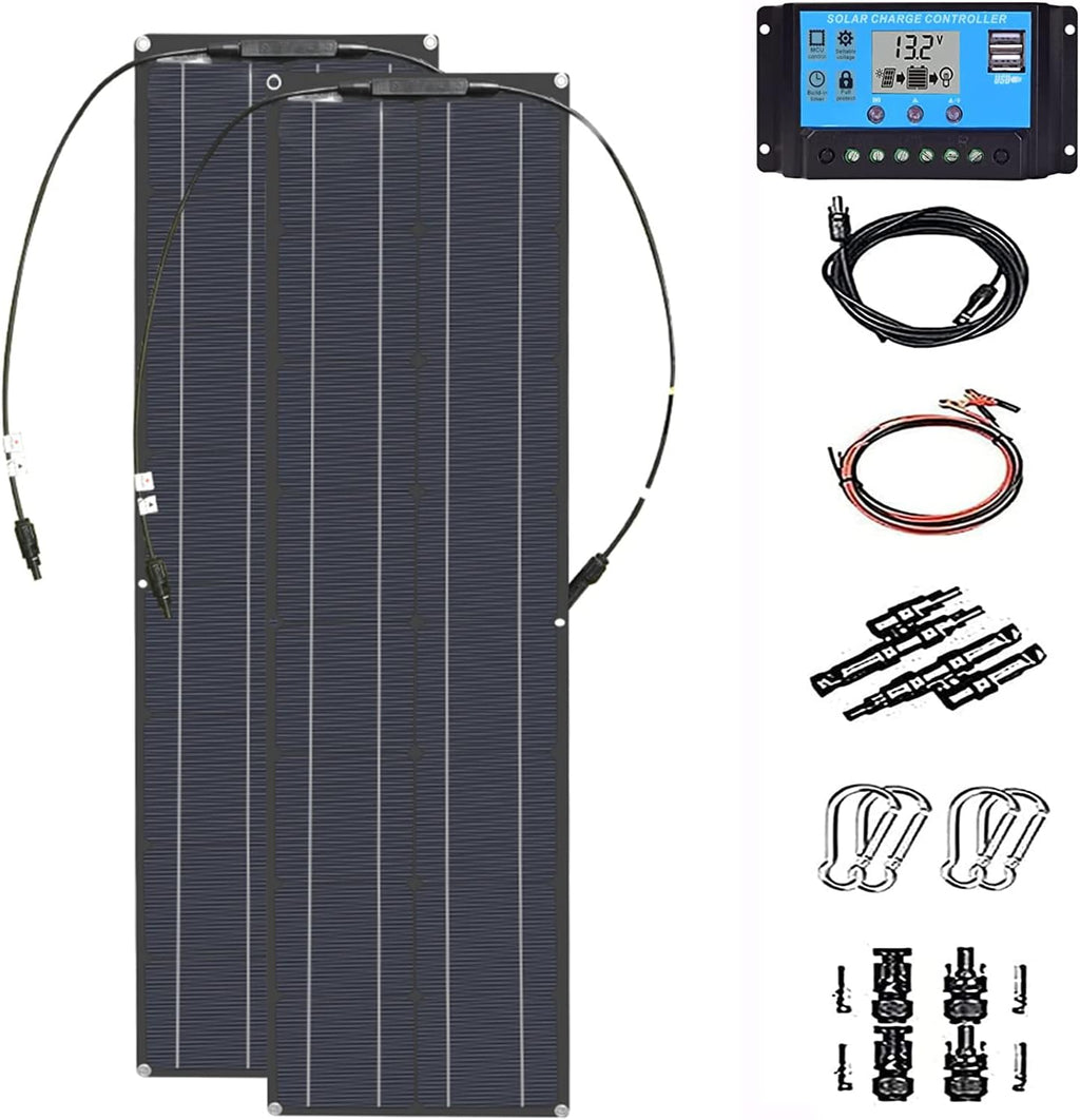 2pcs 200W Monocrystalline Flexible Solar Panel Kit K699